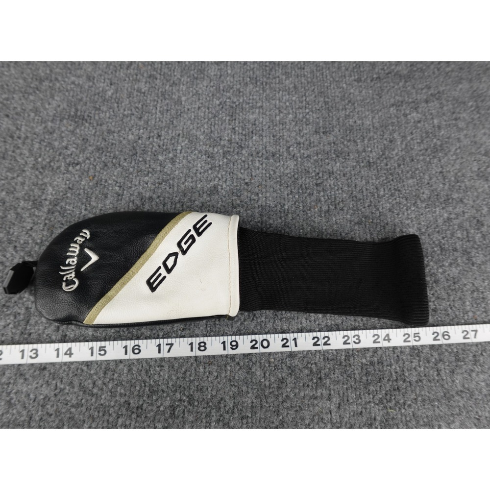 Callaway Edge 2H Golf Club Headcover Black White Leather Knit‎